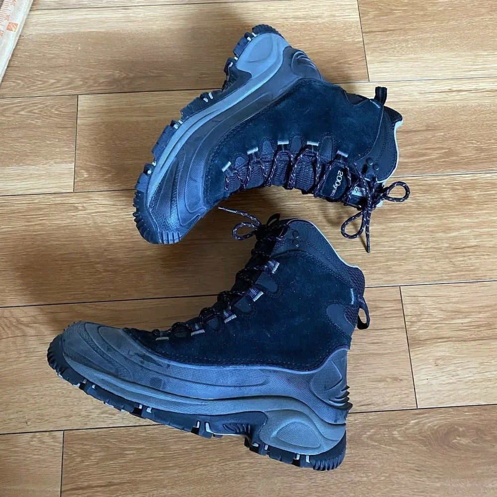 Columbia Waterproof Arctic Trip Techlite Mens 10 Black Omni-Heat Boot